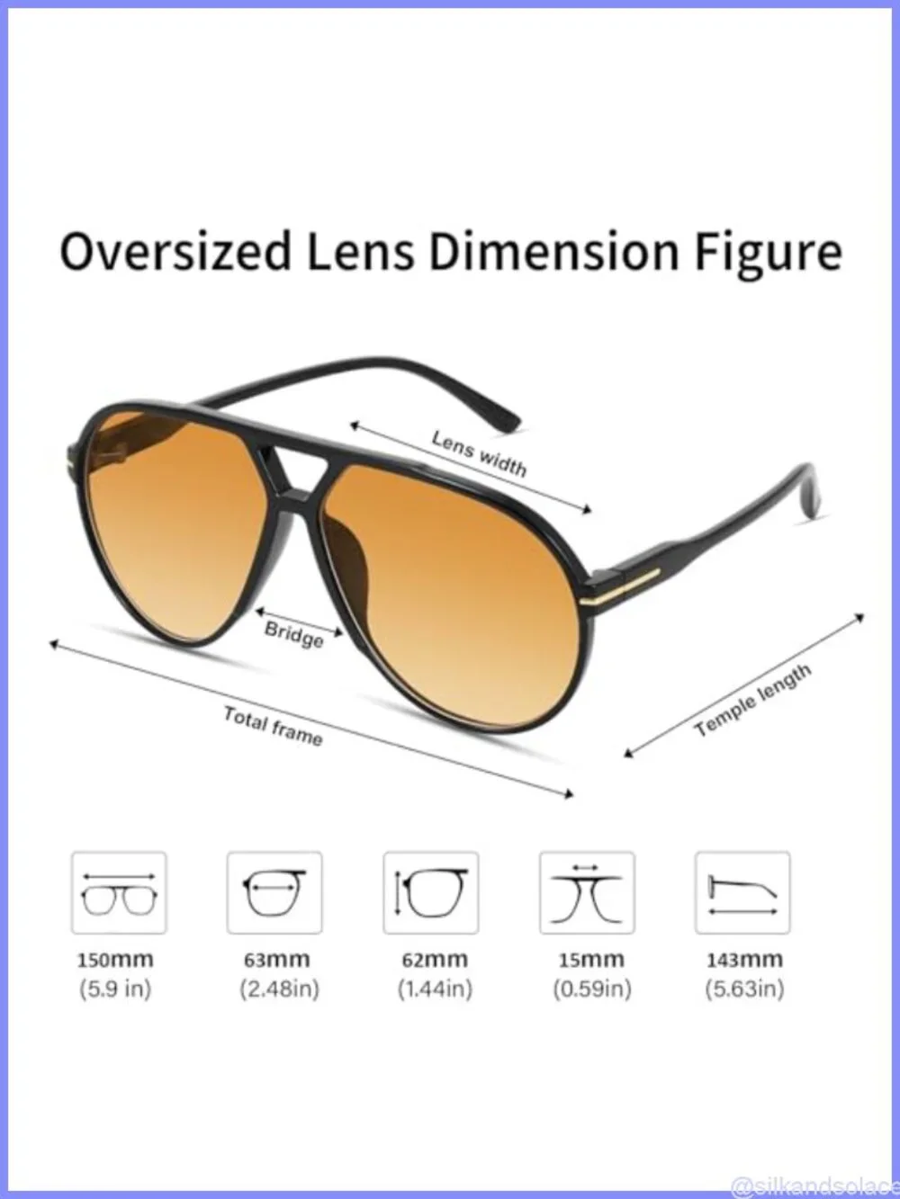 Oversized Retro Aviator Sunglasses 70s Vintage UV400 Full-Frame Unisex